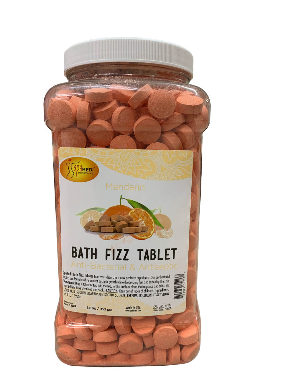 SpaRedi Bath Fizz Tablet Mandarin